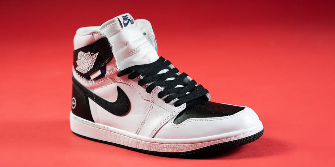Closer Look at the fragment design x Union LA x Air Jordan 1 High OG "Black/White"