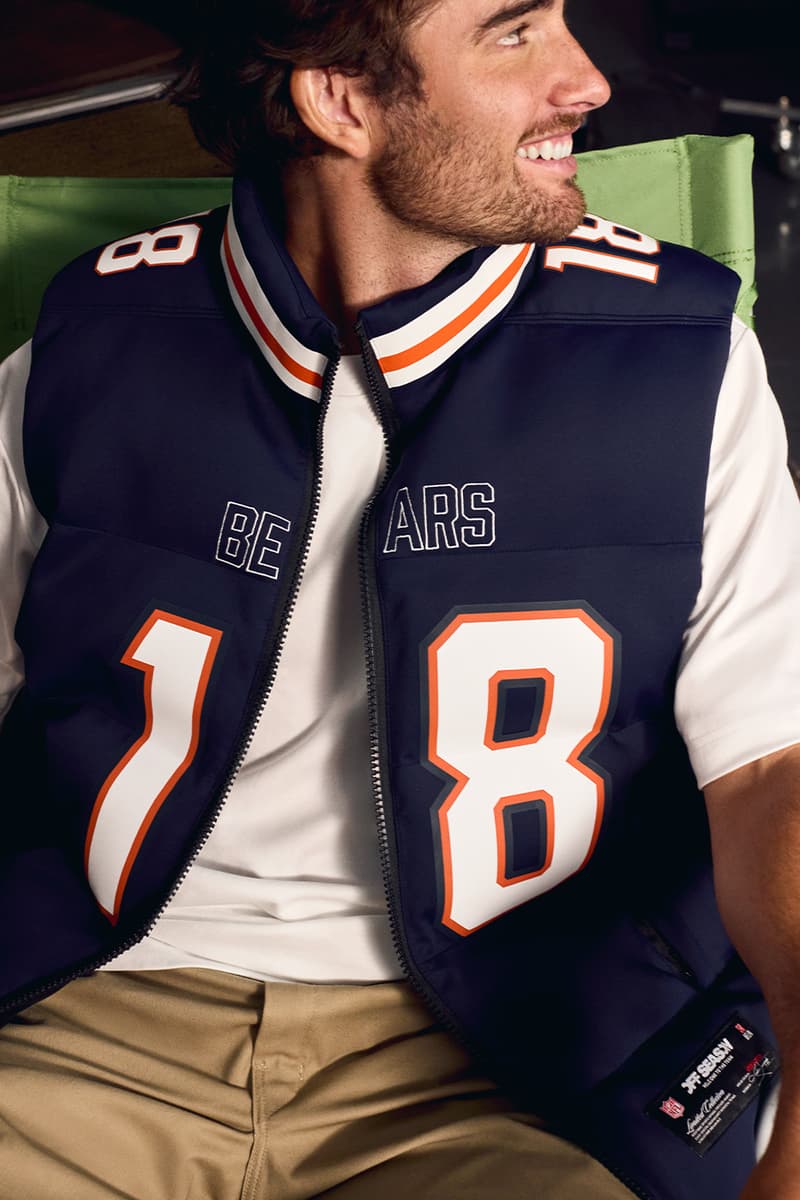 Kristin Juszczyk's Off Season Expands NFL Puffer Collection with New Teams Chicago Bears, New York Jets, Minnesota Vikings, Denver Broncos, Seattle Seahawks, Washington Commanders, and Pittsburgh Steelers San Francisco 49ers, Kansas City Chiefs, Philadelphia Eagles, Detroit Lions, Buffalo Bills, and Green Bay Packers Team and Player Puffer Vests and Jacket Patrick Mahomes, Jalen Hurts, Saquon Barkley, Josh Allen