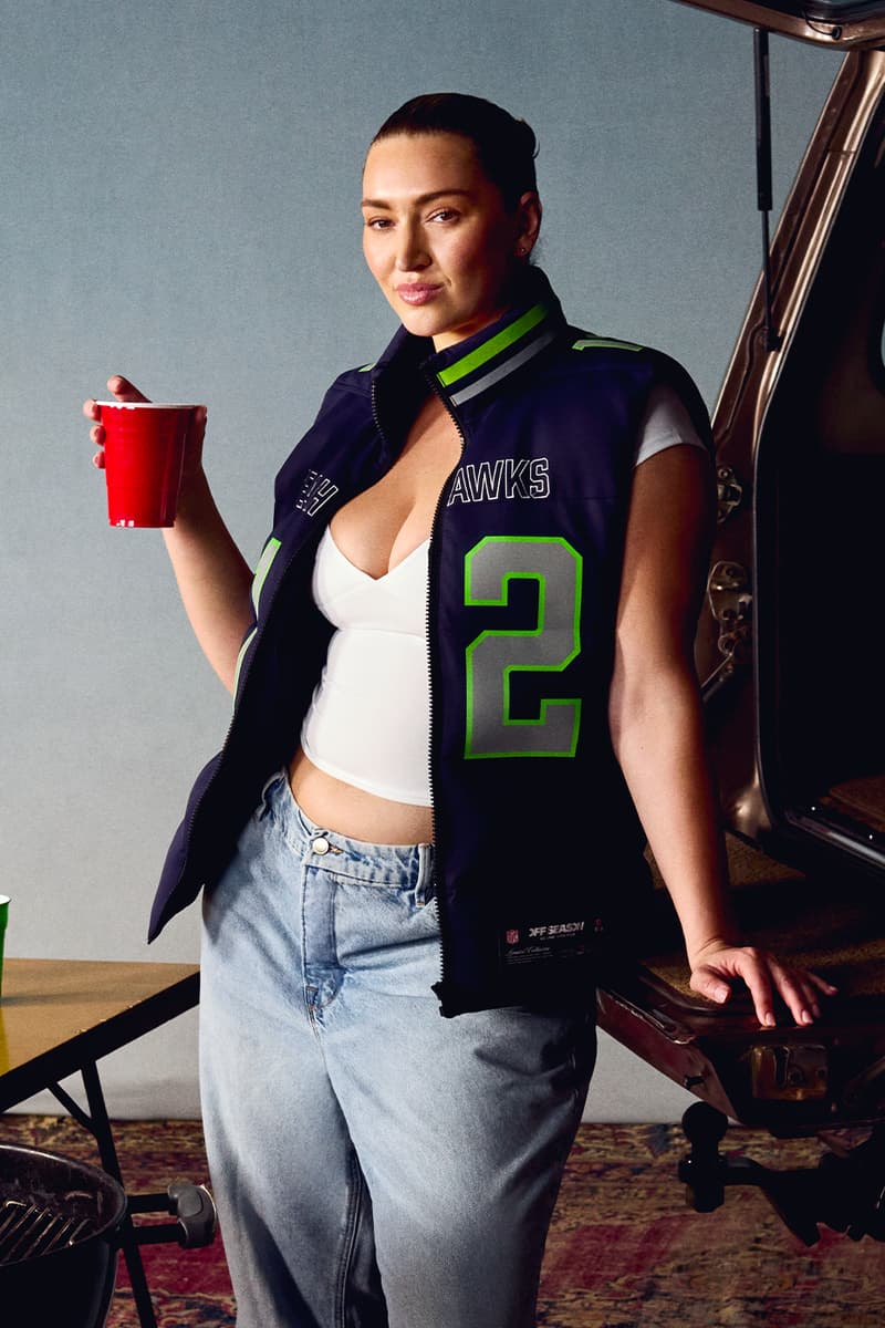 Kristin Juszczyk's Off Season Expands NFL Puffer Collection with New Teams Chicago Bears, New York Jets, Minnesota Vikings, Denver Broncos, Seattle Seahawks, Washington Commanders, and Pittsburgh Steelers San Francisco 49ers, Kansas City Chiefs, Philadelphia Eagles, Detroit Lions, Buffalo Bills, and Green Bay Packers Team and Player Puffer Vests and Jacket Patrick Mahomes, Jalen Hurts, Saquon Barkley, Josh Allen