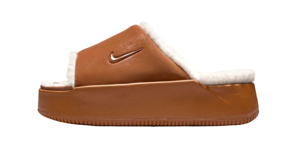 The Nike Calm Elevation Slide “Light British Tan” Receives Fur Interiors