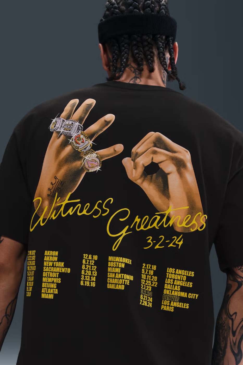 Take a First Look at the Graphic T-Shirts Accompanying Each Nike LeBron 23 Sneaker Release mvp nba basketball los angeles lakers king james lbj
