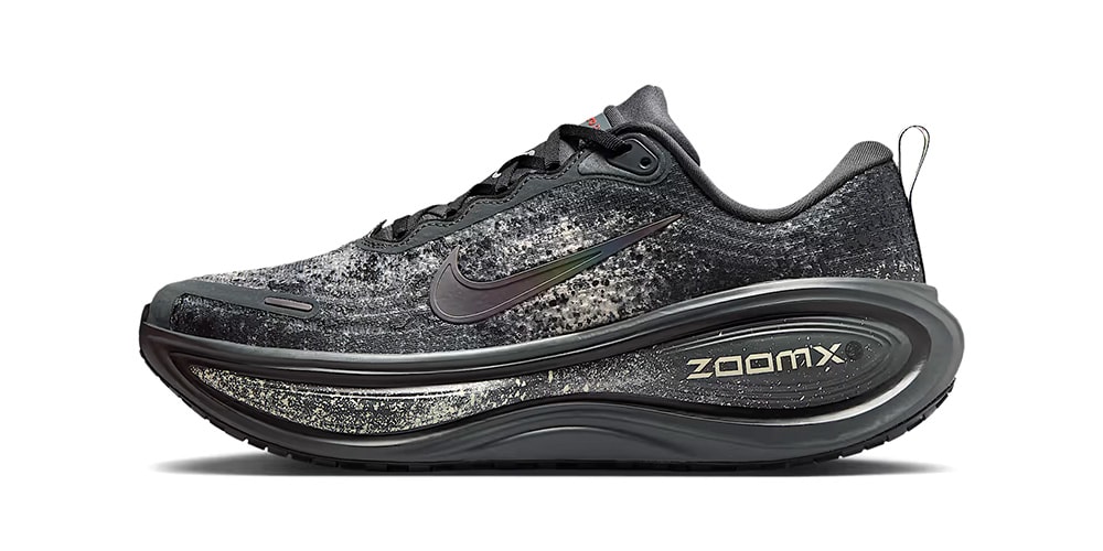 Nike’s New Vomero Plus Sneaker Gets Splattered in “Anthracite/Oatmeal”