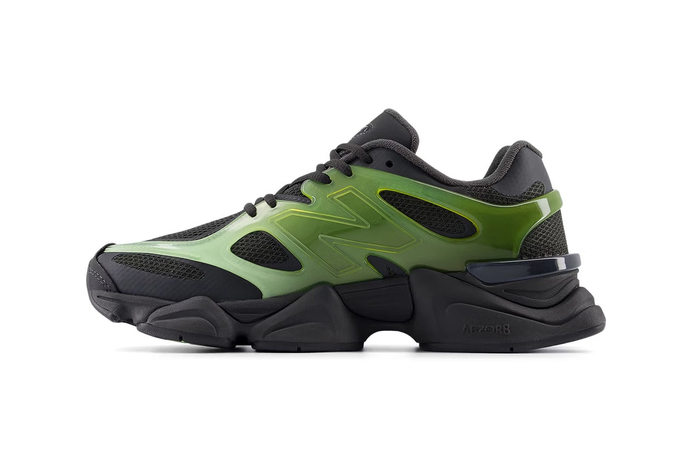 New Balance 9060 X Releases in Two Futuristic Colorways U9060IDG green/black U9060ISA silver black