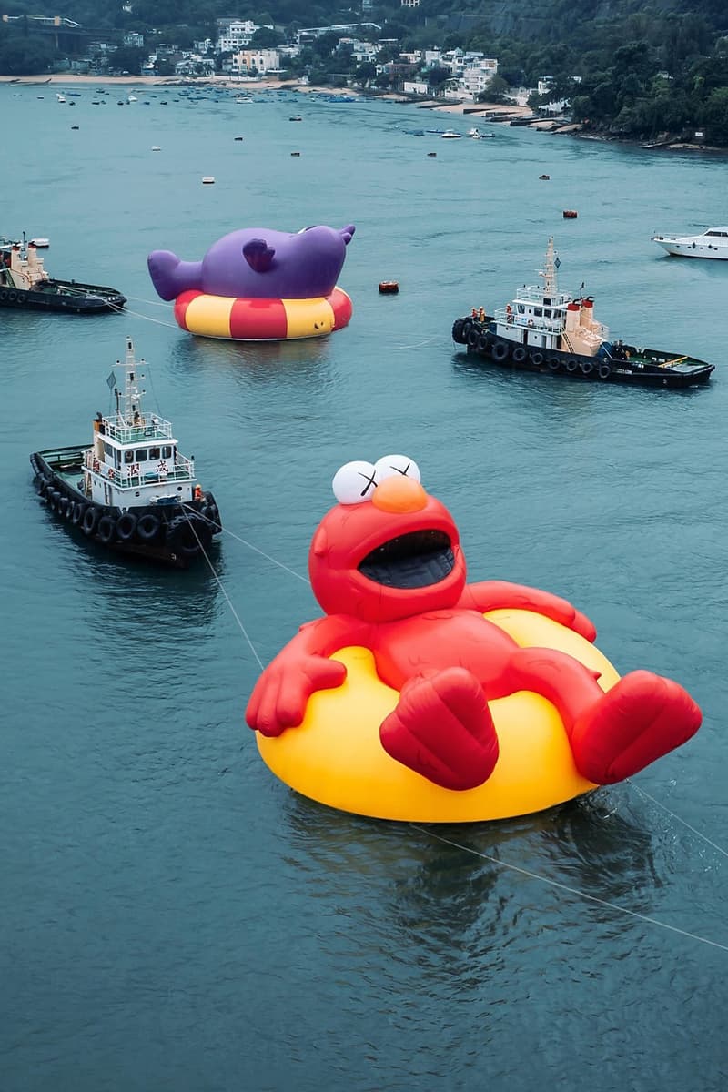 KAWS Joins Forces With AllRightsResereved for World's First and Largest Water Parade labubu mcdonalds grimace sesame street doraemon netflix snoopy