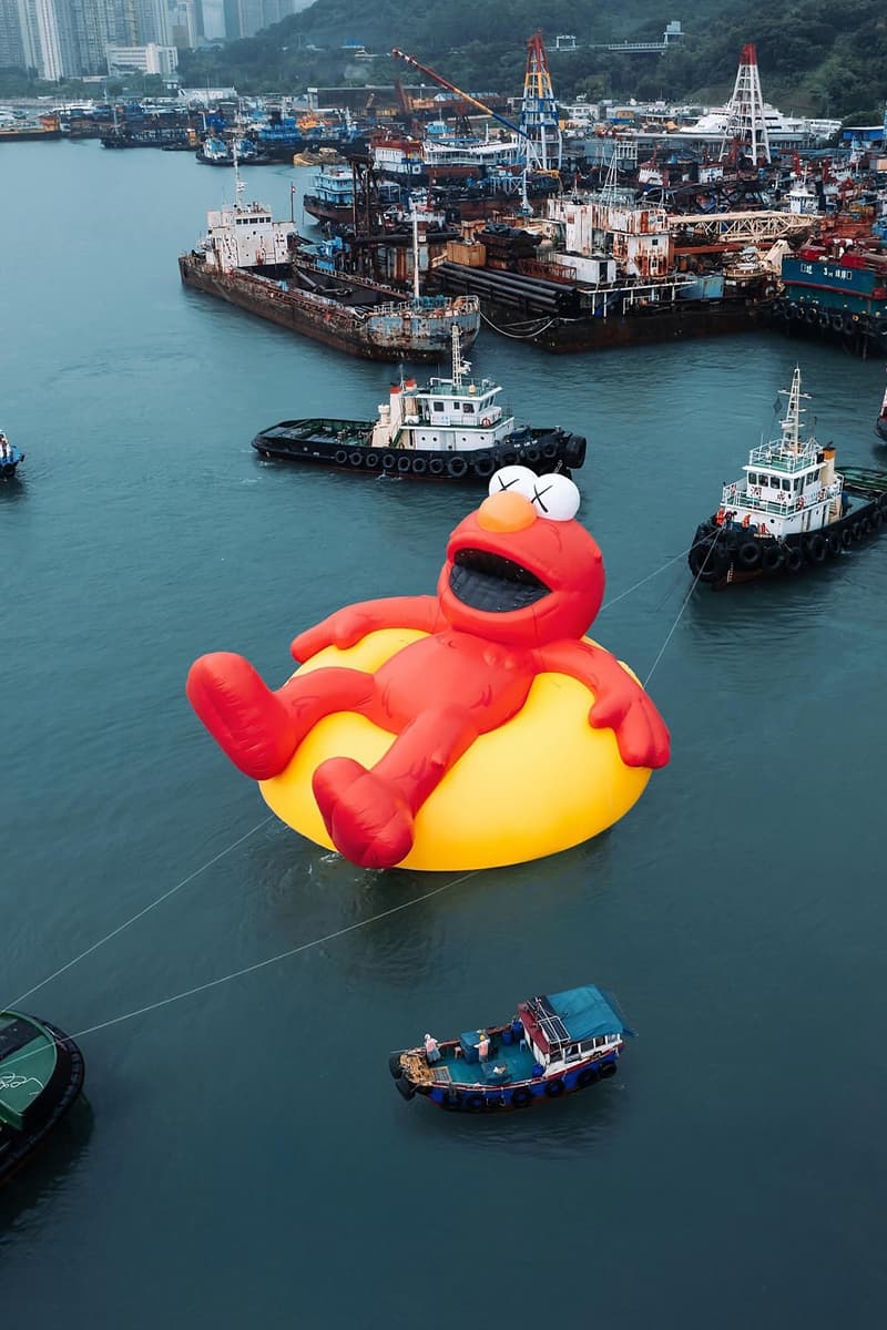 KAWS Joins Forces With AllRightsResereved for World's First and Largest Water Parade labubu mcdonalds grimace sesame street doraemon netflix snoopy