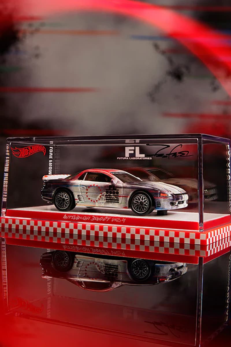 Hot Wheels and Futura Laboratories Drop Limited Edition Mitsubishi 3000GT VR-4 toy car collaboration release info