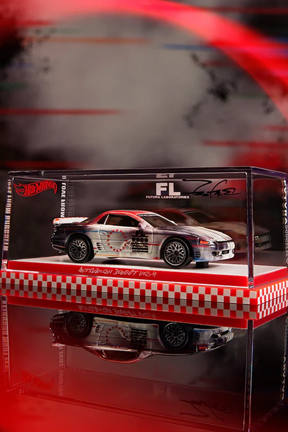 Hot Wheels and Futura Laboratories Drop Limited Edition Mitsubishi 3000GT VR-4 toy car collaboration release info
