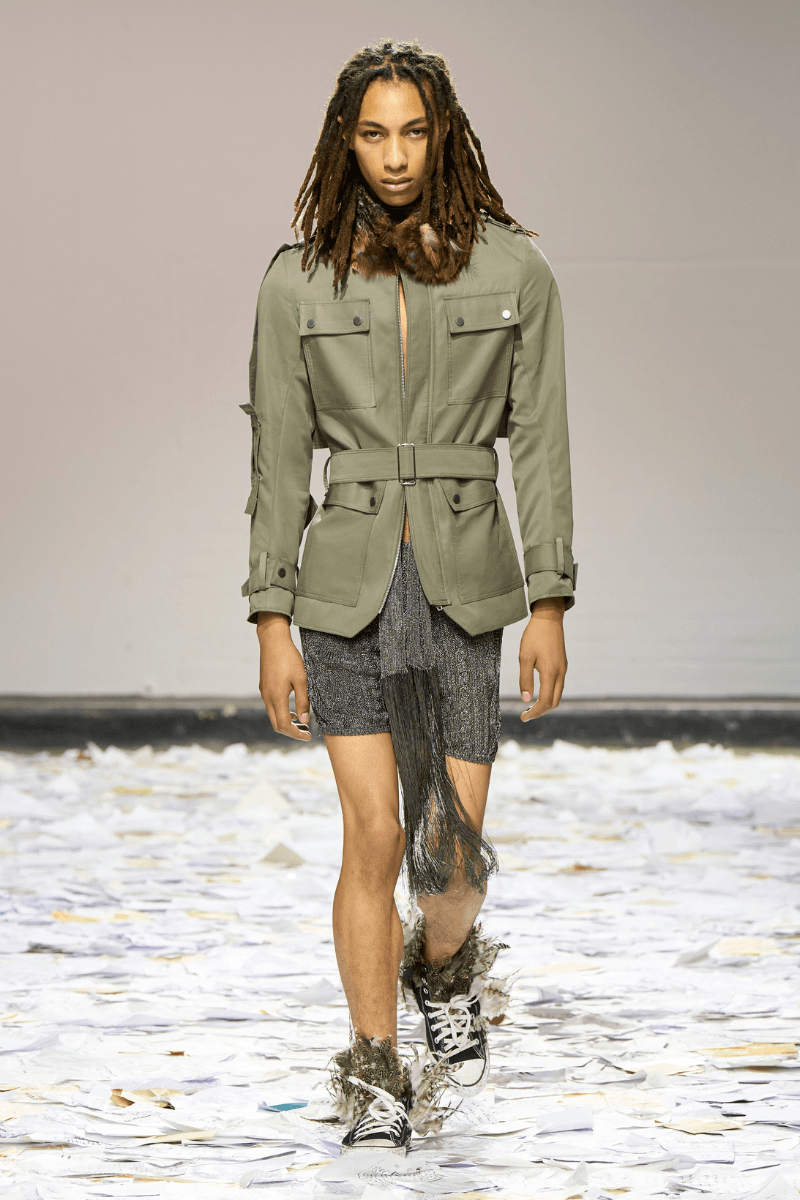 Oscar Ouyang Melds Folklore, Experimental Knits, and Streetwear for His SS26 LFW Debut Laura Weir, the British Fashion Council (BFC) 2025/26 BFC NEWGEN initiative.