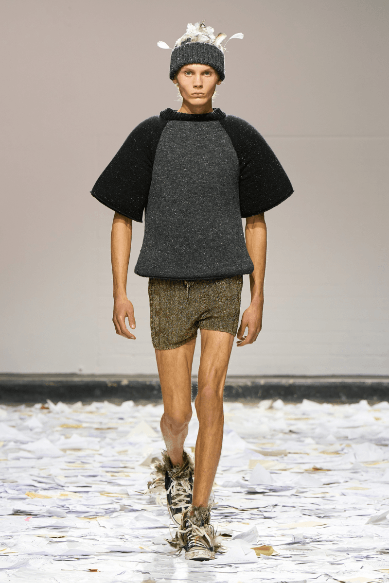 Oscar Ouyang Melds Folklore, Experimental Knits, and Streetwear for His SS26 LFW Debut Laura Weir, the British Fashion Council (BFC) 2025/26 BFC NEWGEN initiative.