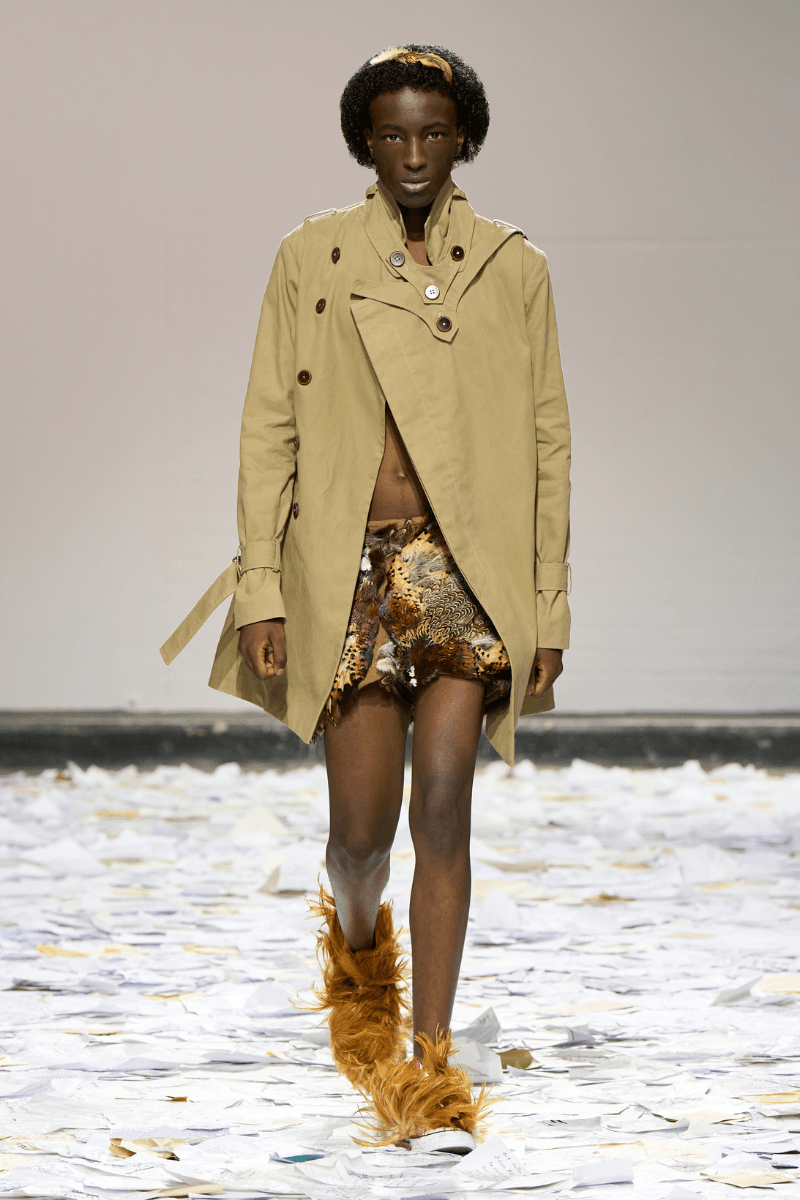 Oscar Ouyang Melds Folklore, Experimental Knits, and Streetwear for His SS26 LFW Debut Laura Weir, the British Fashion Council (BFC) 2025/26 BFC NEWGEN initiative.