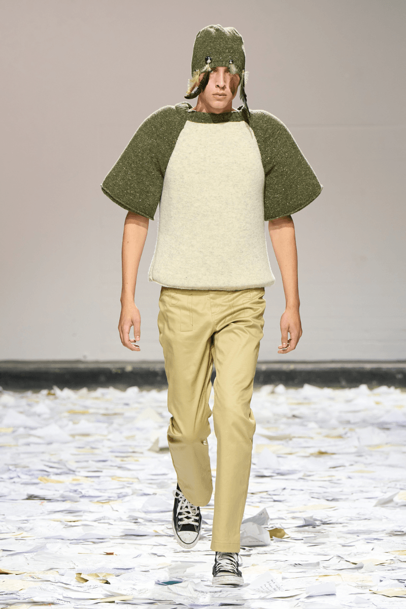 Oscar Ouyang Melds Folklore, Experimental Knits, and Streetwear for His SS26 LFW Debut Laura Weir, the British Fashion Council (BFC) 2025/26 BFC NEWGEN initiative.