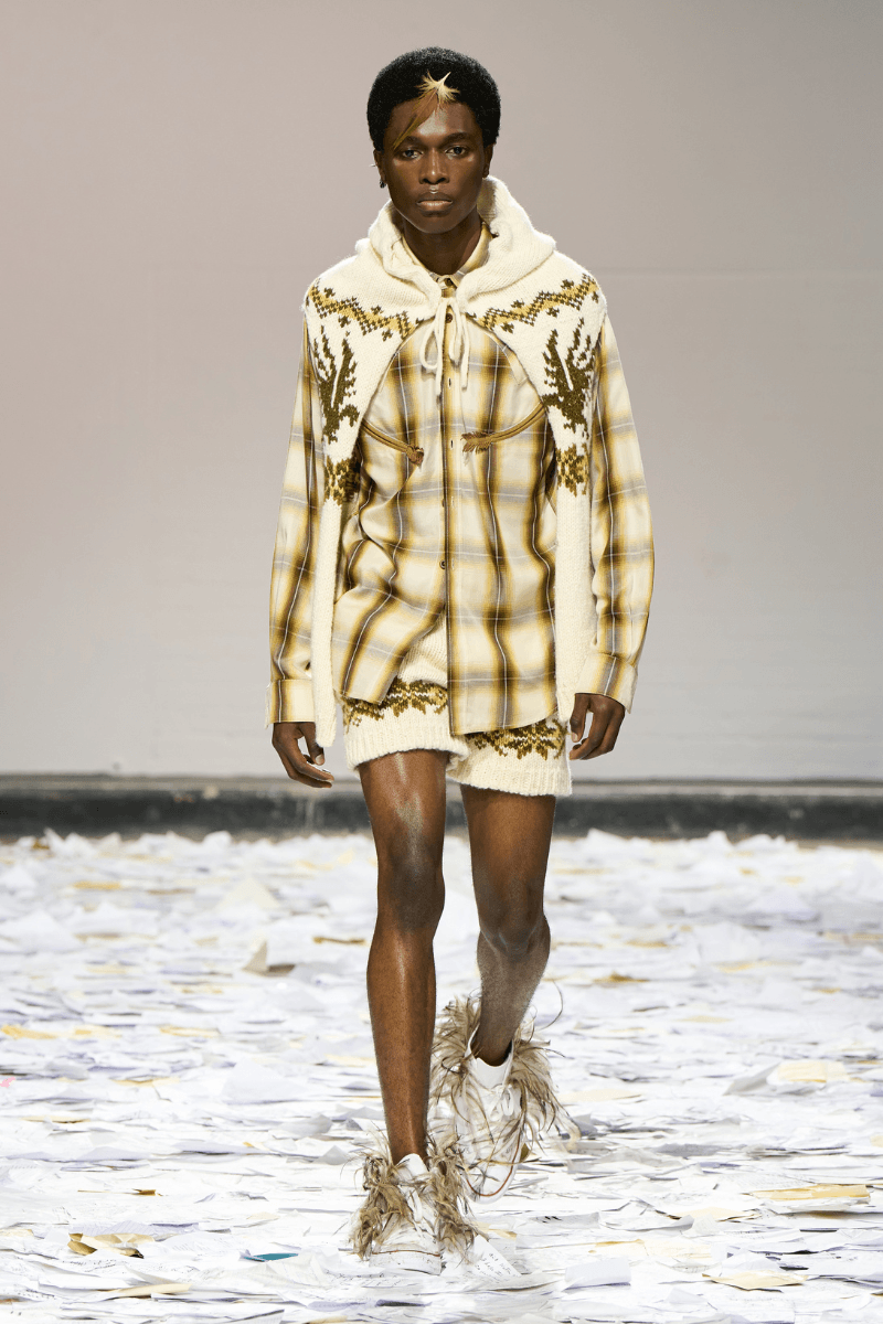 Oscar Ouyang Melds Folklore, Experimental Knits, and Streetwear for His SS26 LFW Debut Laura Weir, the British Fashion Council (BFC) 2025/26 BFC NEWGEN initiative.