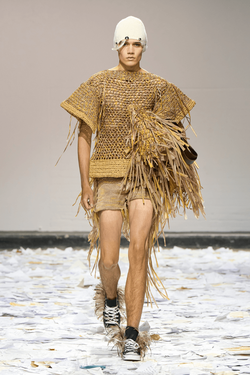 Oscar Ouyang Melds Folklore, Experimental Knits, and Streetwear for His SS26 LFW Debut Laura Weir, the British Fashion Council (BFC) 2025/26 BFC NEWGEN initiative.