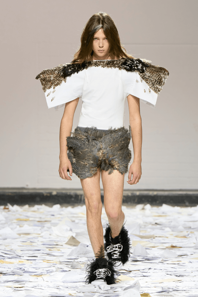 Oscar Ouyang Melds Folklore, Experimental Knits, and Streetwear for His SS26 LFW Debut Laura Weir, the British Fashion Council (BFC) 2025/26 BFC NEWGEN initiative.