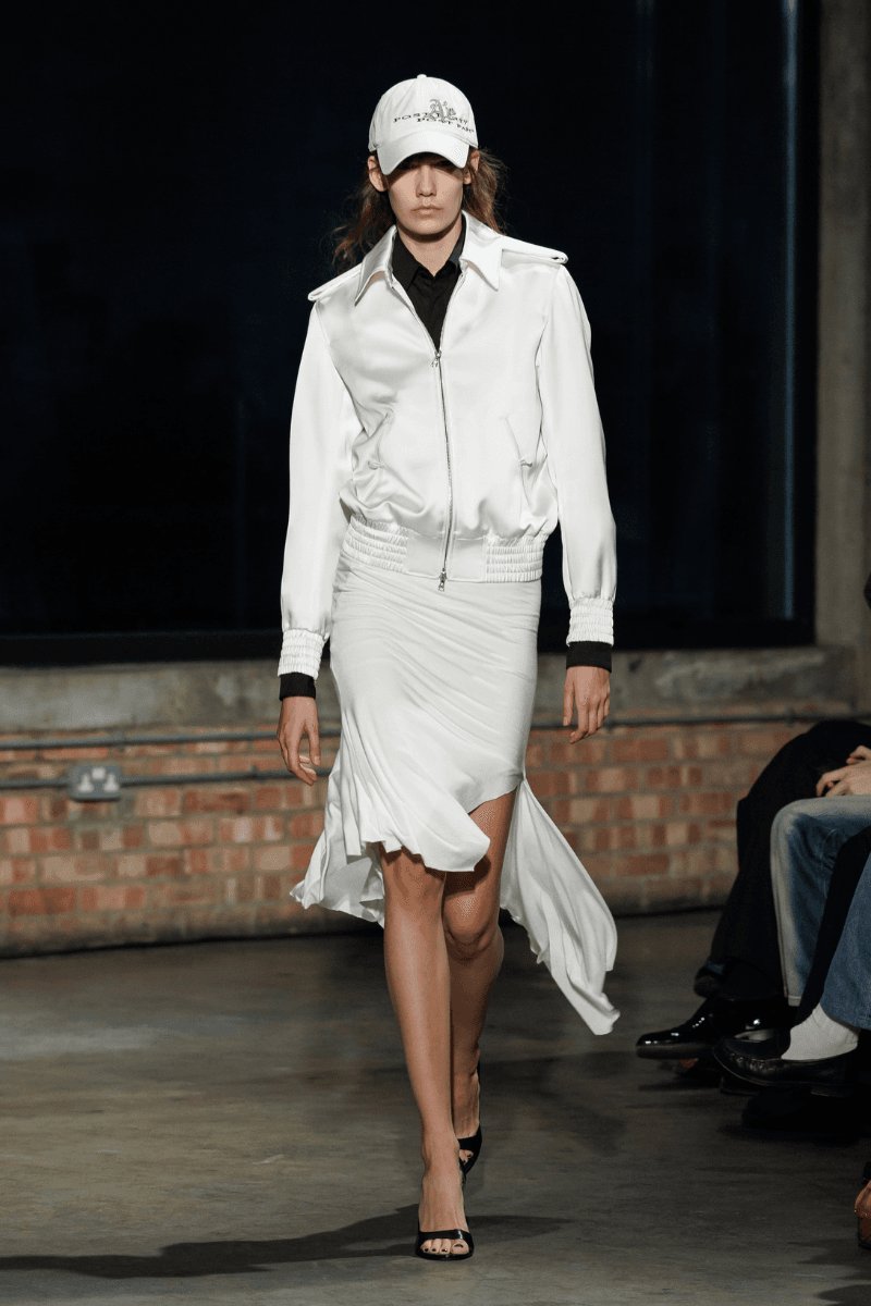 Aaron Esh Routs Back to Classical Menswear for SS26 Oval Space in Hackney London Fashion Week Katy England Savile Row tailor Charlie Allen