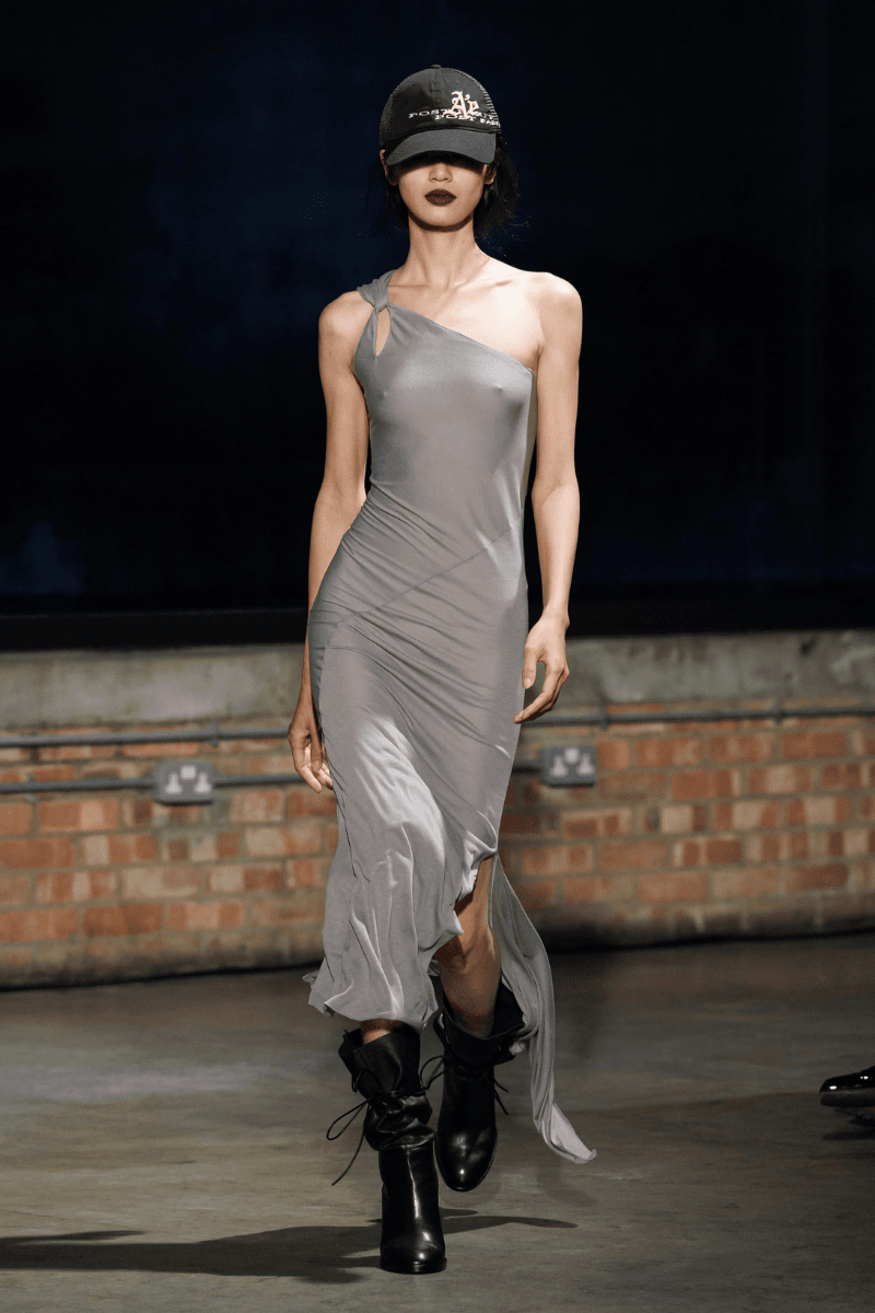 Aaron Esh Routs Back to Classical Menswear for SS26 Oval Space in Hackney London Fashion Week Katy England Savile Row tailor Charlie Allen