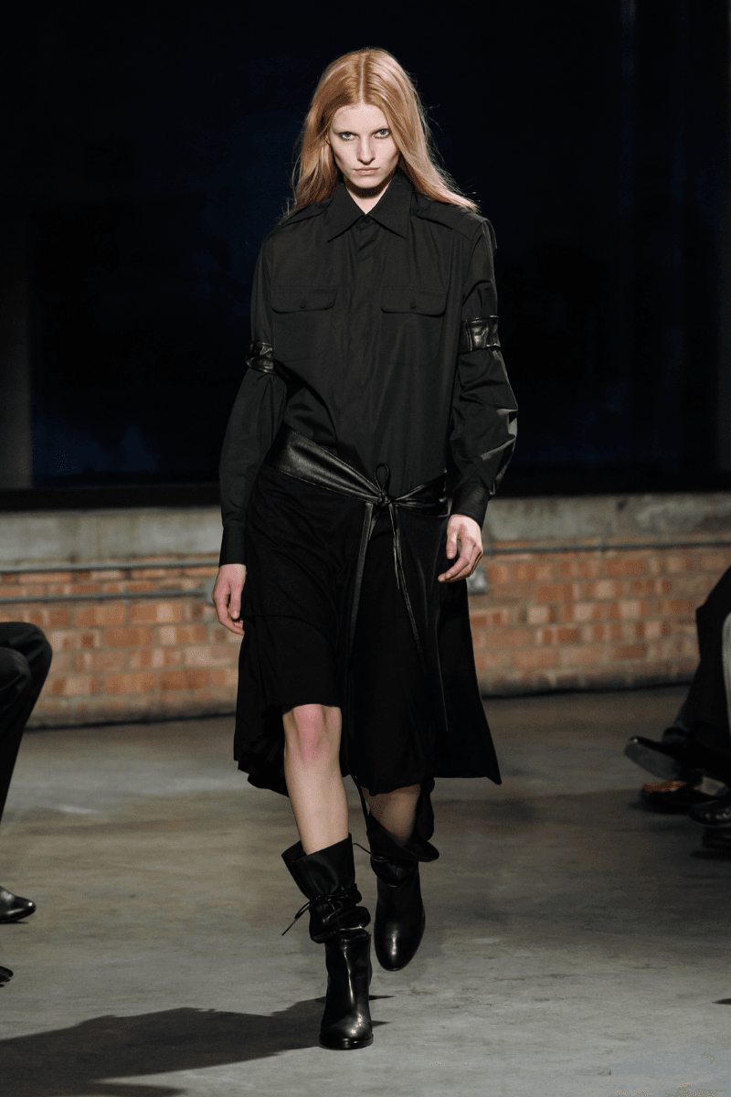 Aaron Esh Routs Back to Classical Menswear for SS26 Oval Space in Hackney London Fashion Week Katy England Savile Row tailor Charlie Allen