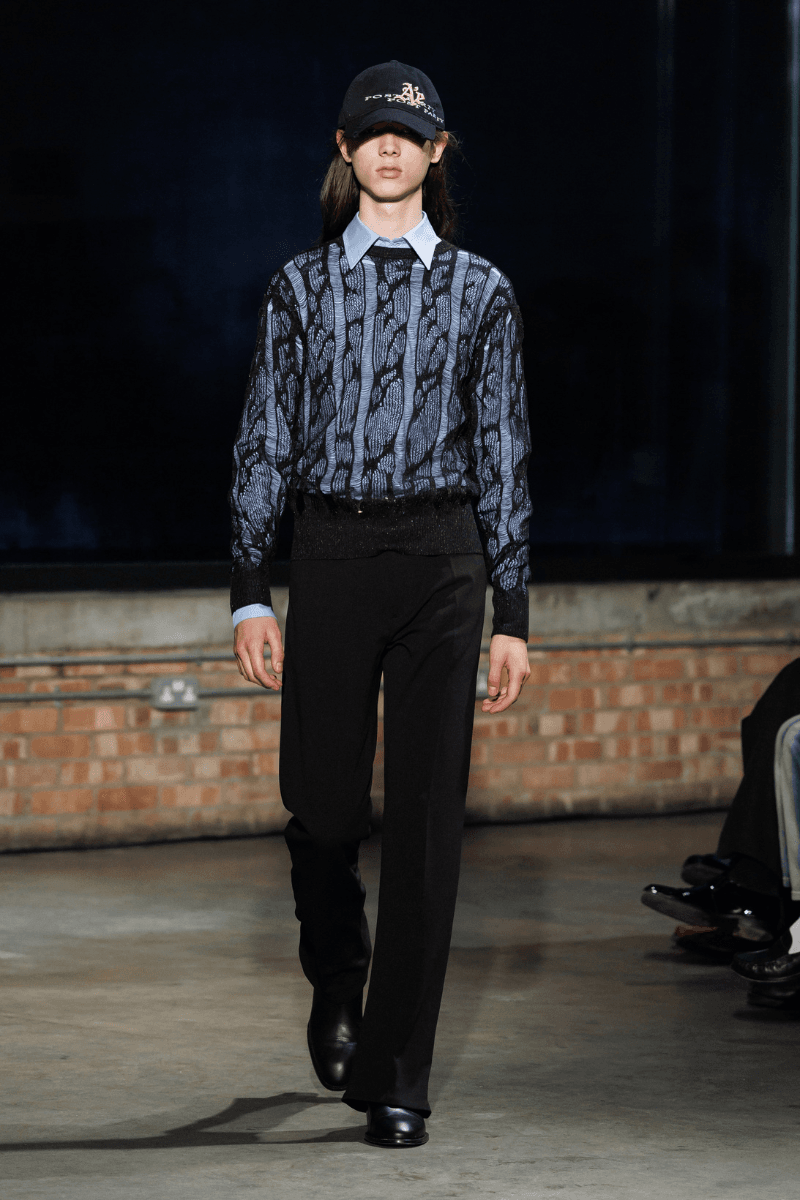 Aaron Esh Routs Back to Classical Menswear for SS26 Oval Space in Hackney London Fashion Week Katy England Savile Row tailor Charlie Allen