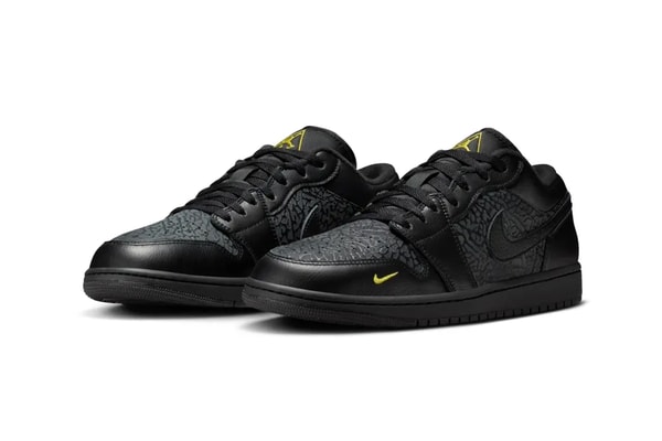 Air Jordan 1 Low Arrives in "Elephant Print/Black/Yellow" IM6568-010 release info swoosh nike jordan brand