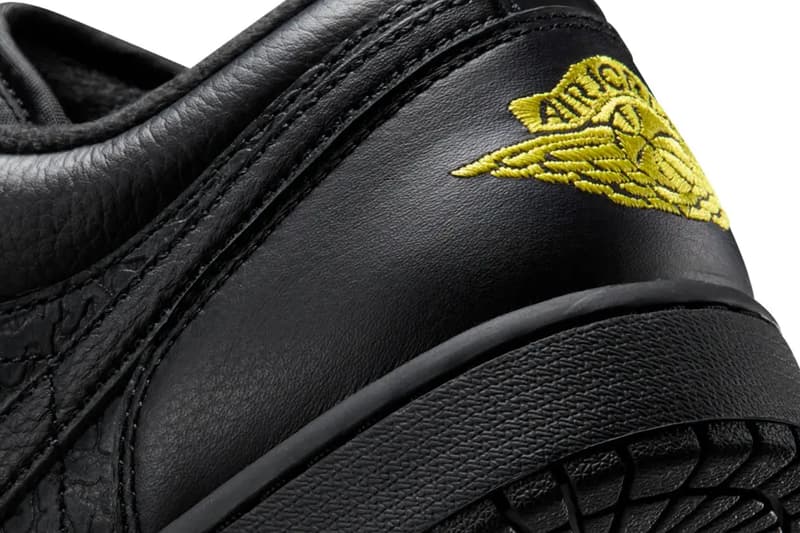 Air Jordan 1 Low Arrives in "Elephant Print/Black/Yellow" IM6568-010 release info swoosh nike jordan brand