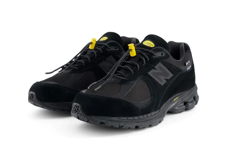 New Balance 2002R GORE-TEX Surfaces in "Black/Yellow" M2002RX3 black suede yellow toggle lacing