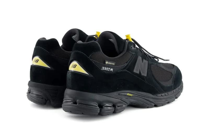 New Balance 2002R GORE-TEX Surfaces in "Black/Yellow" M2002RX3 black suede yellow toggle lacing