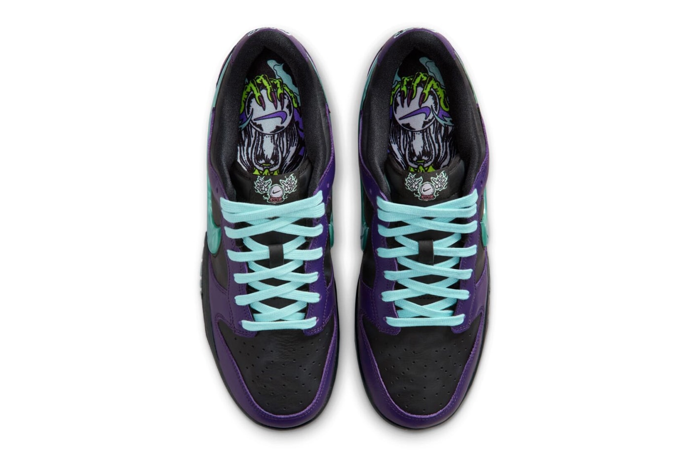 Official Look at the Nike Dunk Low "Wizard" Black/Grand Purple-Artisan Teal IB2267-001 holiday 2025 release info
