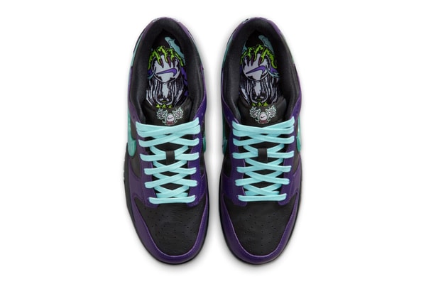 Official Look at the Nike Dunk Low "Wizard" Black/Grand Purple-Artisan Teal IB2267-001 holiday 2025 release info