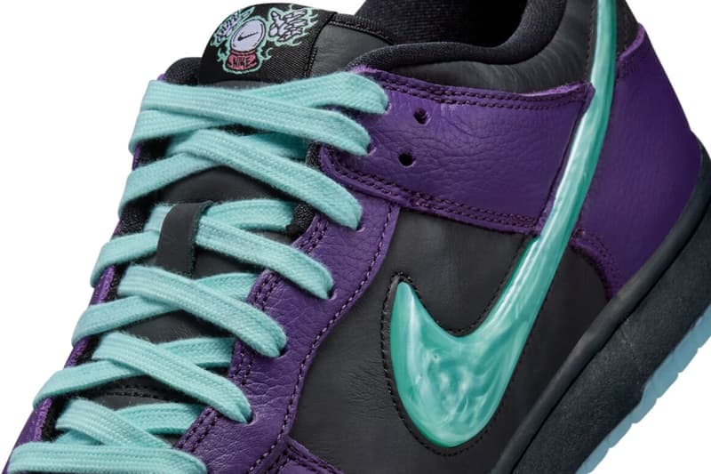 Official Look at the Nike Dunk Low "Wizard" Black/Grand Purple-Artisan Teal IB2267-001 holiday 2025 release info