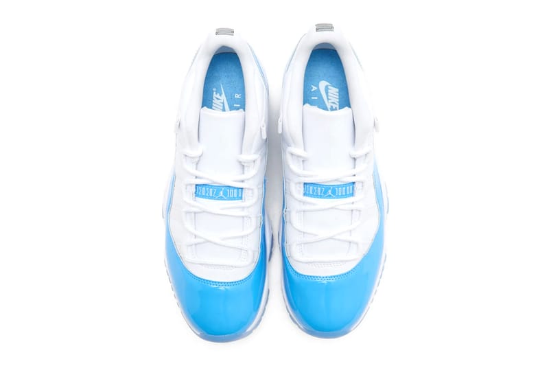 air jordan 11 retro low white university blue