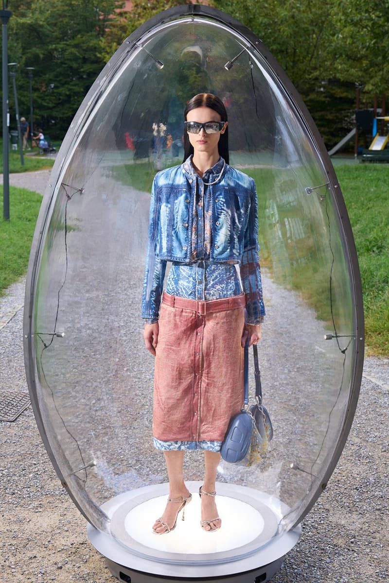 Diesel Spring/Summer 2026 Milan Fashion Week Glenn Martens runway lookbook hunt 