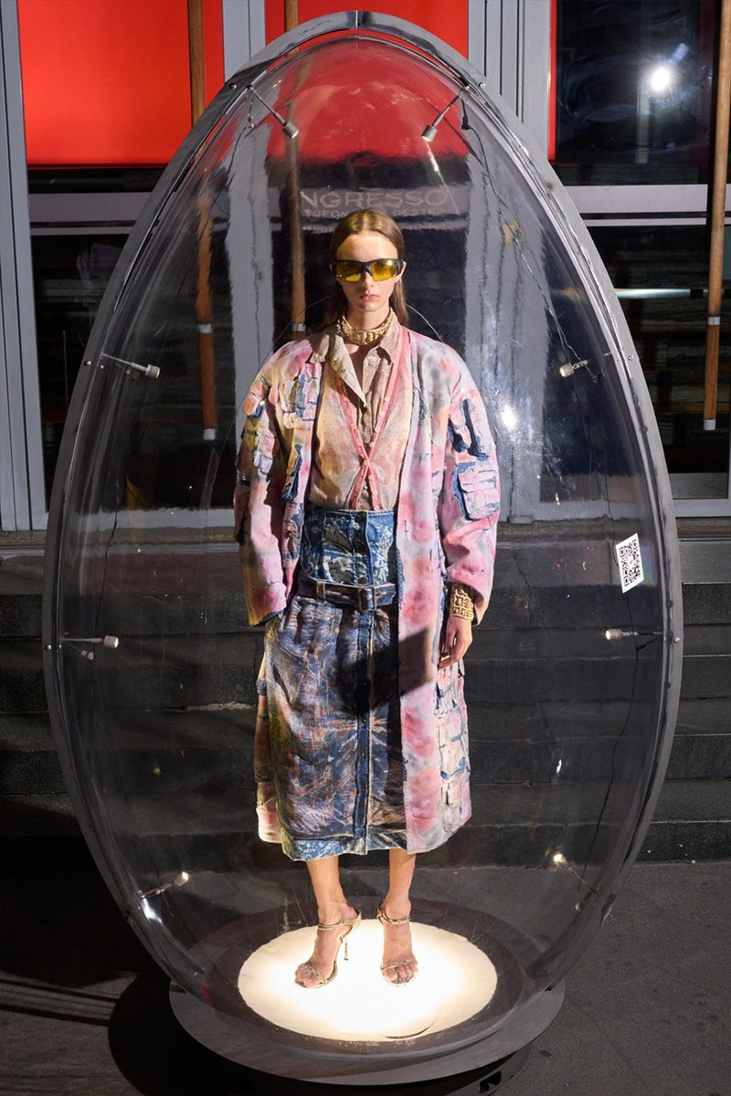 Diesel Spring/Summer 2026 Milan Fashion Week Glenn Martens runway lookbook hunt 