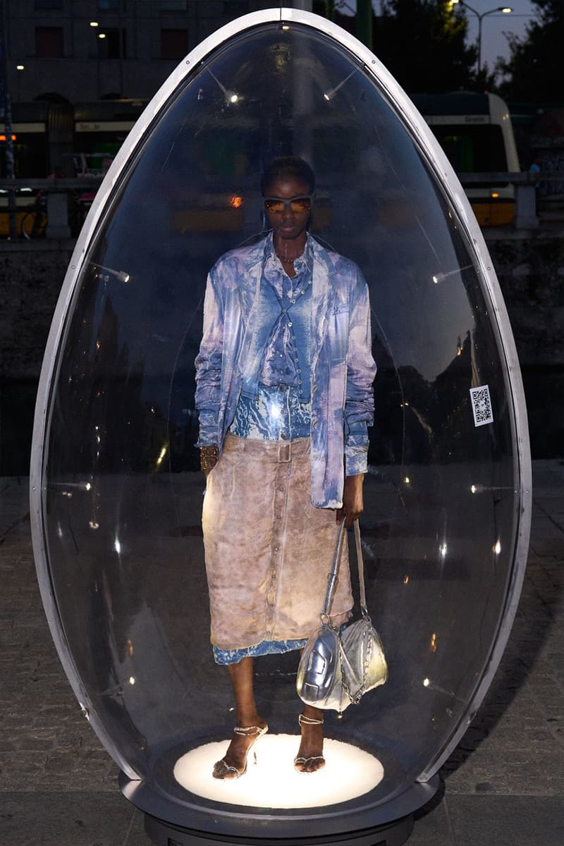 Diesel Spring/Summer 2026 Milan Fashion Week Glenn Martens runway lookbook hunt 