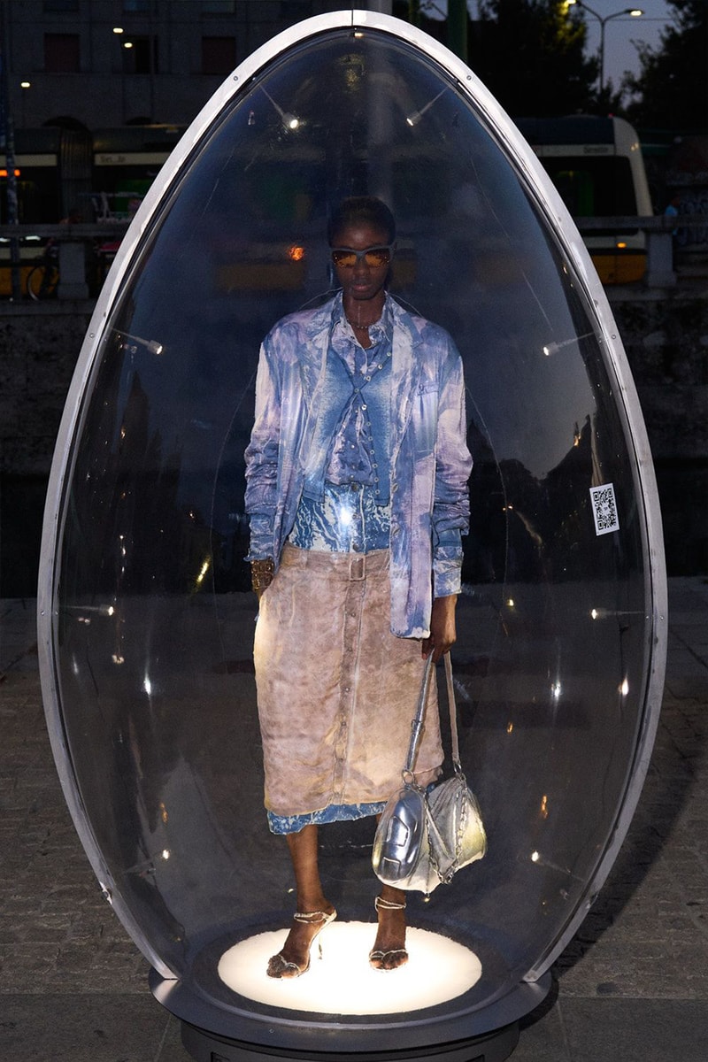 Diesel Spring/Summer 2026 Milan Fashion Week Glenn Martens runway lookbook hunt 