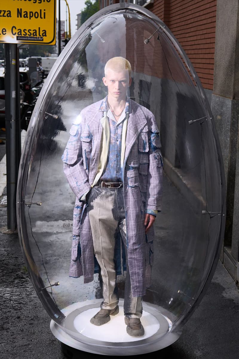 Diesel Spring/Summer 2026 Milan Fashion Week Glenn Martens runway lookbook hunt 