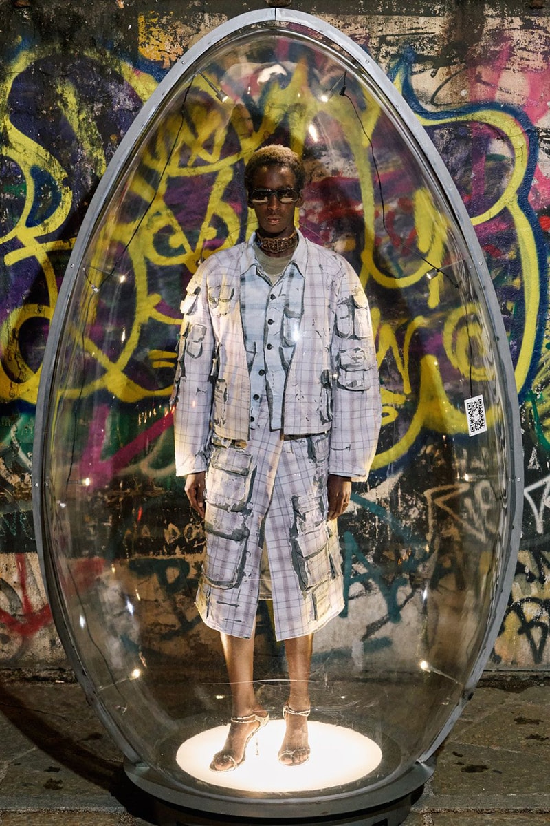 Diesel Spring/Summer 2026 Milan Fashion Week Glenn Martens runway lookbook hunt 