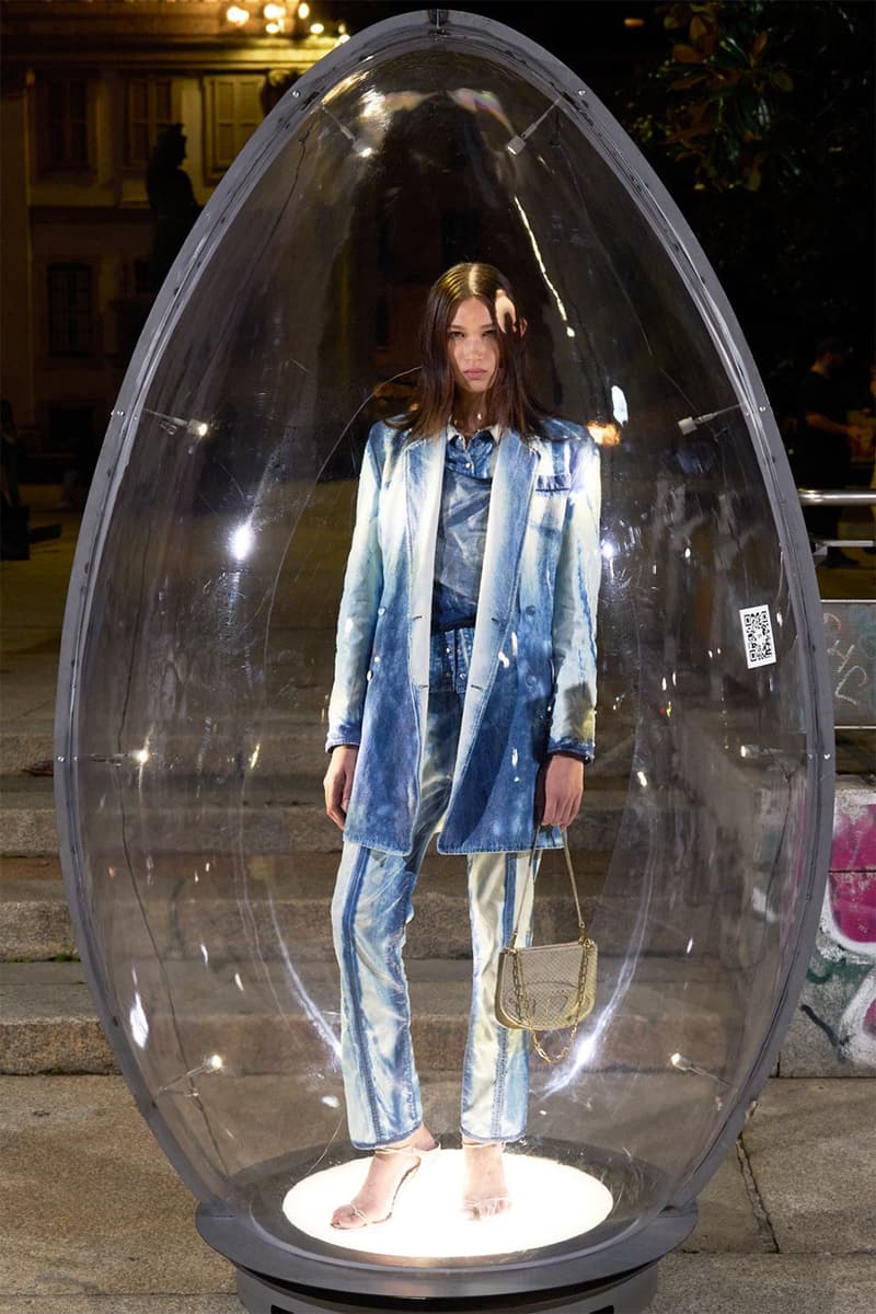 Diesel Spring/Summer 2026 Milan Fashion Week Glenn Martens runway lookbook hunt 