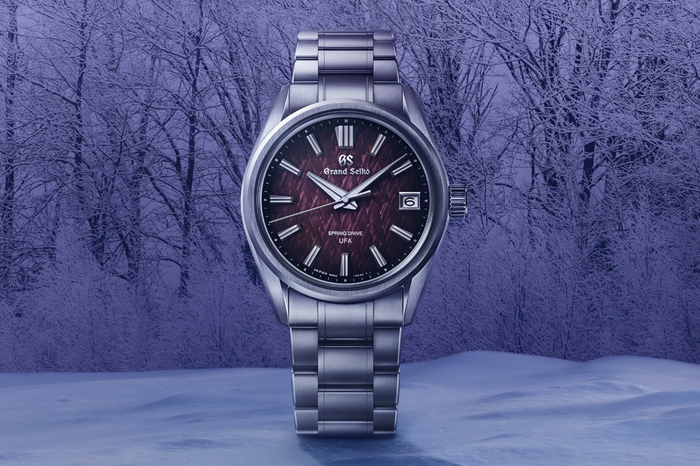 Grand Seiko Ice Forest "Violet Dawn" SLGB005 Evolution 9 Collection Spring Drive U.F.A. Limited Edition 