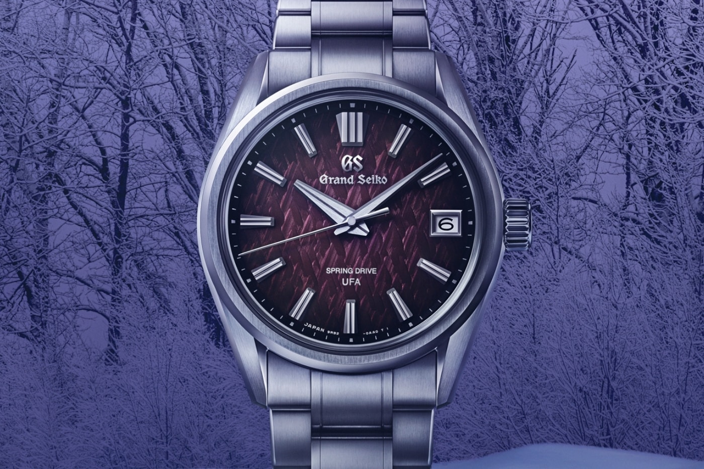 Grand Seiko Ice Forest "Violet Dawn" SLGB005 Evolution 9 Collection Spring Drive U.F.A. Limited Edition 