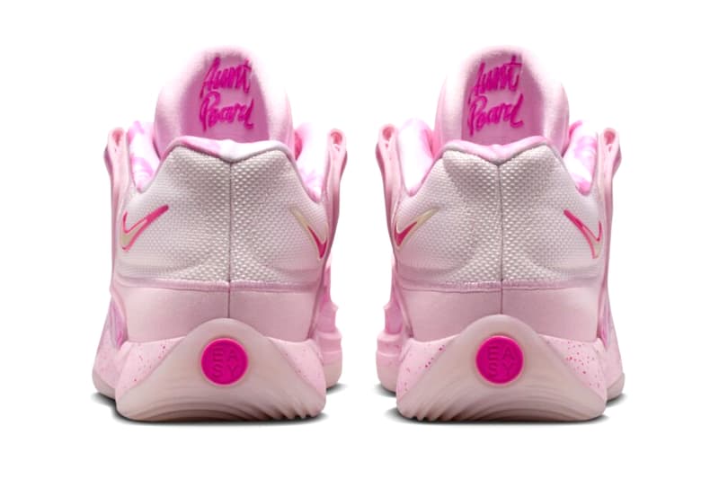 Nike KD 18 "Aunt Pearl" Pearl Pink/Tulip Pink/Playful Pink/Laser Fuchsia HV1997-600 October 2025 release date kevin durant houston rockets nba basketball player
