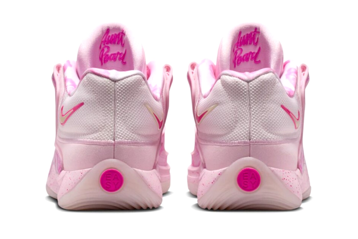 Nike KD 18 "Aunt Pearl" Pearl Pink/Tulip Pink/Playful Pink/Laser Fuchsia HV1997-600 October 2025 release date kevin durant houston rockets nba basketball player