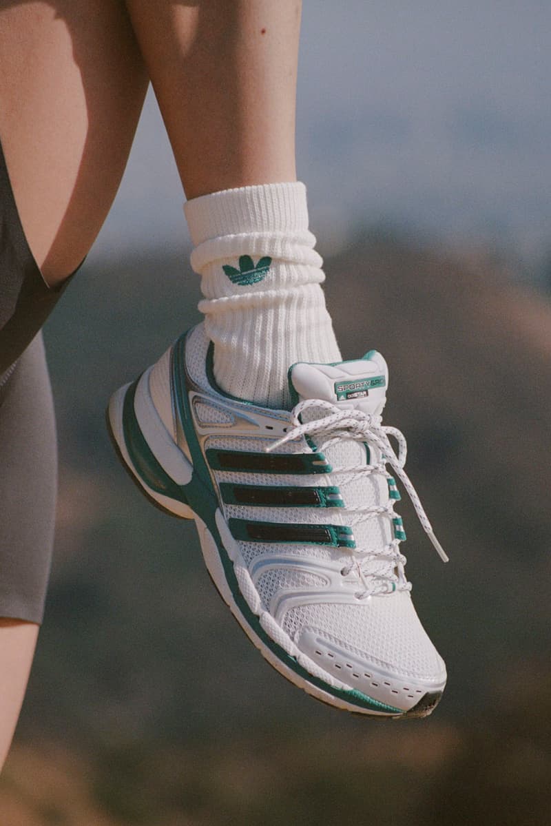 adidas Originals and Sporty & Rich Reconnect on Running-Inspired Range of Apparel and Footwear release info sneaker emily oberg