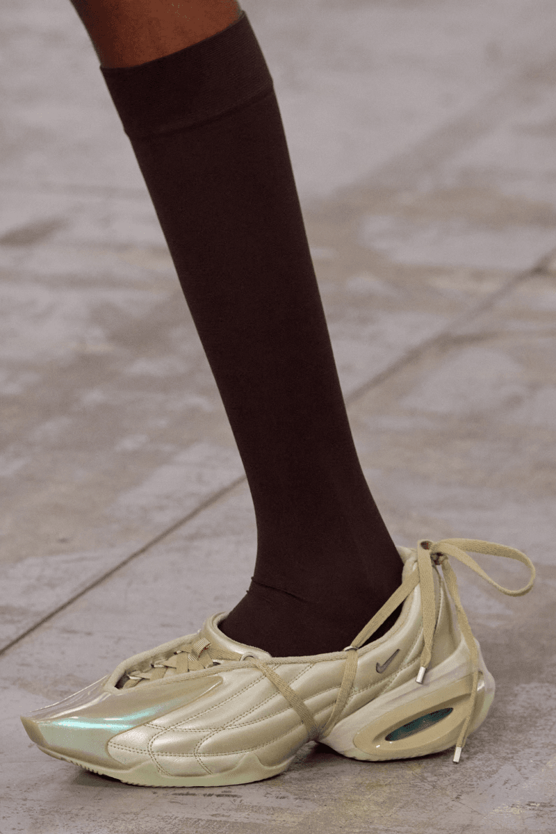 KNWLS' Milan Debut Unveils a Synergistic Collaboration with Nike, Milan Fashion Week, Spring/Summer 2026, Nike Air Max Muse, TENCEL™.