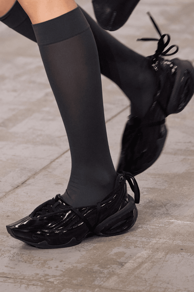 KNWLS' Milan Debut Unveils a Synergistic Collaboration with Nike, Milan Fashion Week, Spring/Summer 2026, Nike Air Max Muse, TENCEL™.