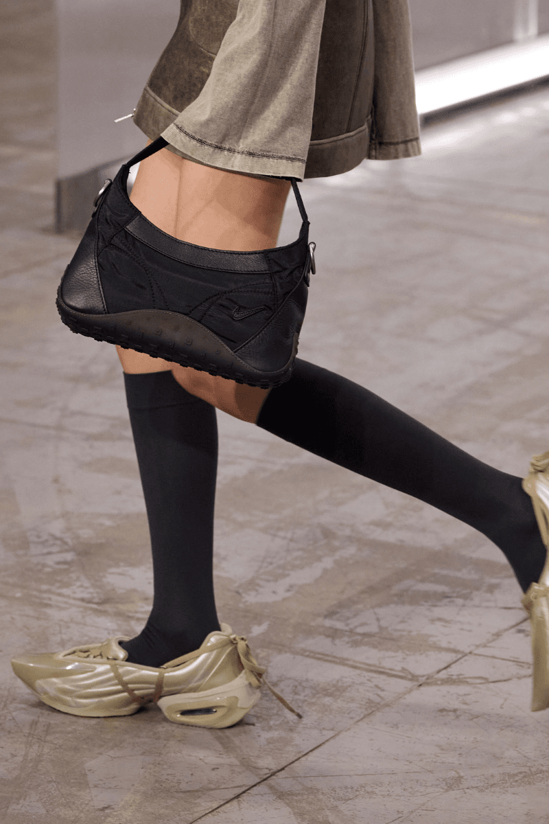 KNWLS' Milan Debut Unveils a Synergistic Collaboration with Nike, Milan Fashion Week, Spring/Summer 2026, Nike Air Max Muse, TENCEL™.