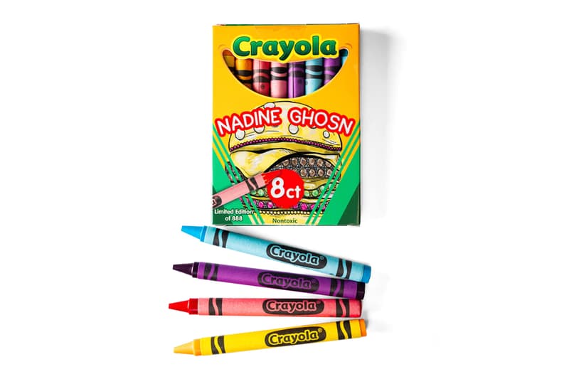 Nadine Ghosn Drops Limited Edition Crayola Pack Collaboration high jewellery designer hamburger ring crayon bracelets customizeable fine jewelery drake justin bieber ed sheeran