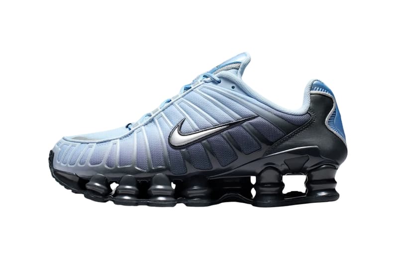 Nike Shox TL “Light Armory Blue” Anthracite/Light Armory Blue/Metallic Silver  Swoosh Shox Columns IO1912-060 Release Info