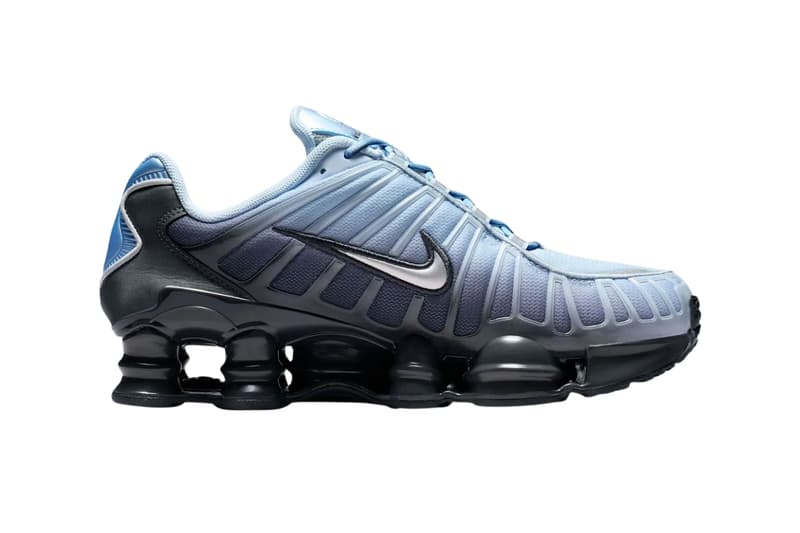Nike Shox TL “Light Armory Blue” Anthracite/Light Armory Blue/Metallic Silver  Swoosh Shox Columns IO1912-060 Release Info