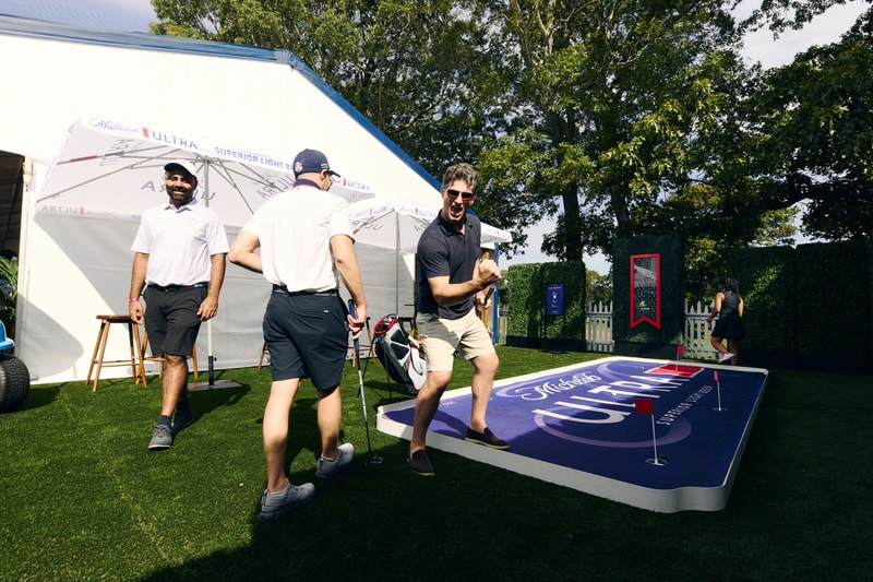 Michelob ULTRA Club Ryder Cup Tournament Golf  Opti-Shot Golden Tee Arcade Liz Breed
