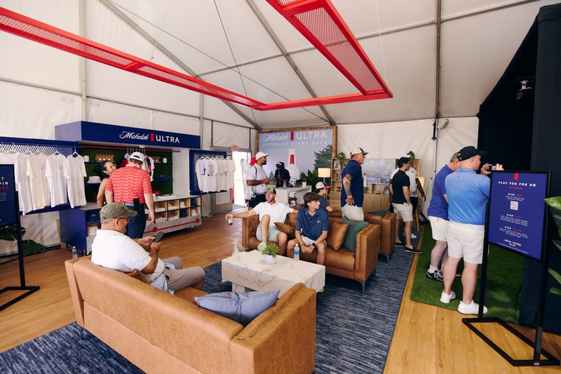 Michelob ULTRA Club Ryder Cup Tournament Golf  Opti-Shot Golden Tee Arcade Liz Breed
